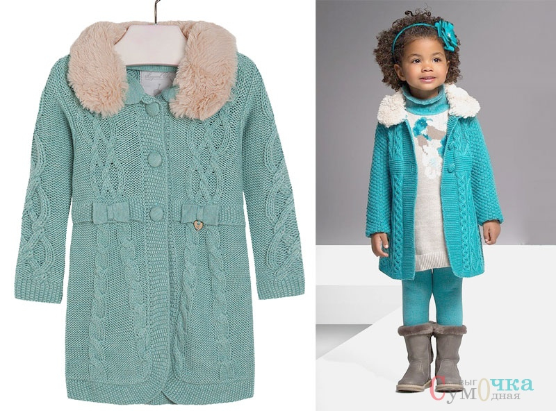 Вязаное пальто для девочки спицами со схемой: вяжем теплые вещи для детей 1-2-3 лет с фото и видео