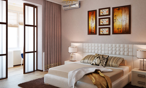 Дизайн спальни совмещенной с балконом (фото)		