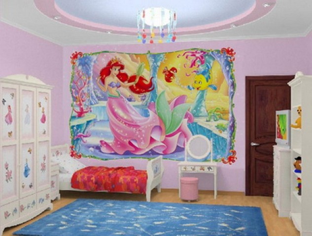 Как украсить стены в детской комнате (38 фото)