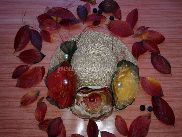 Осенняя шляпа-поделка для детского сада с фото