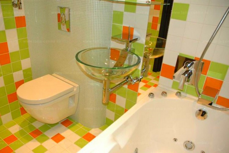 Интерьер ванной совмещенной с туалетом: как делать красиво и практично на маленьком пространстве (38 фото)