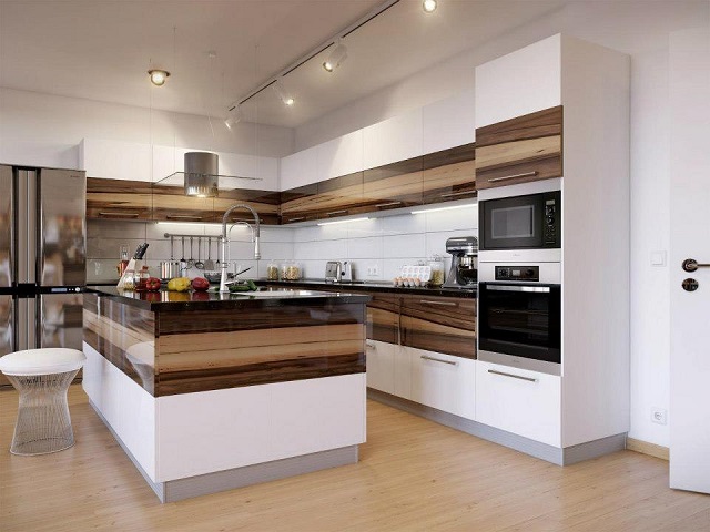 Дизайн кухни гостиной 30 кв м