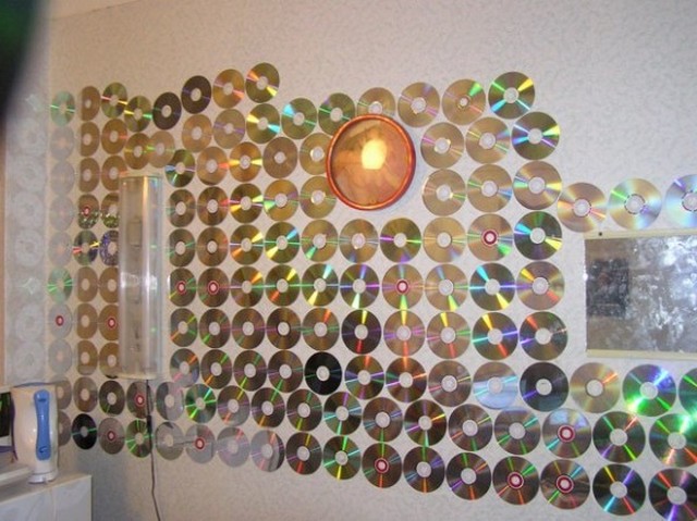 Для меломанов: Поделки из СD дисков для дома и для дачи своими руками (65 фото)