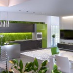 Оформление кухни в зеленых тонах: композиции и оттенки