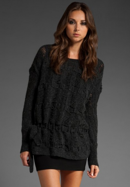 Схемы женского пуловера спицами: как связать реглан с описанием и фото