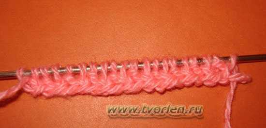 Объемная резинка спицами для шарфа: описание для начинающих