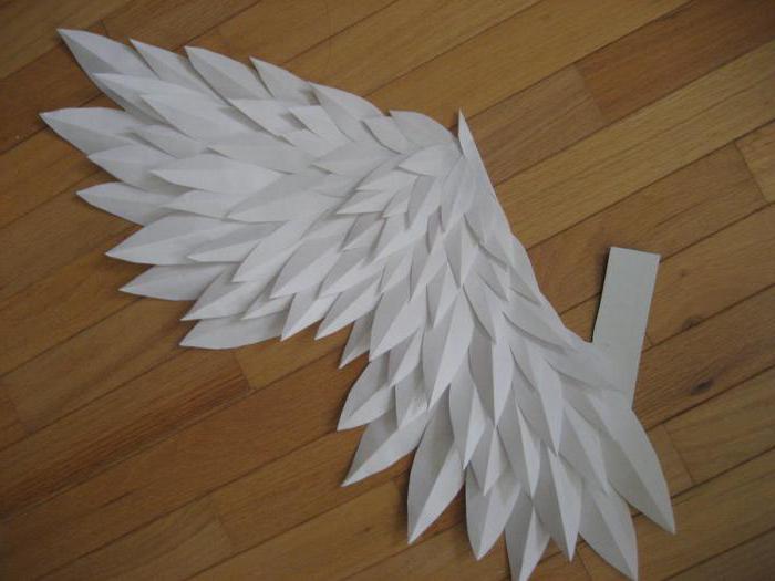 Как сделать крылья Ангела для детского костюма из бумаги своими руками? | Поделки, Крылья, Перо
