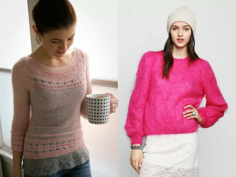 Белый вязаный свитер: женский и мужской вариант с фото и видео