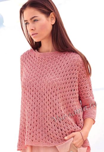 Женские пуловеры спицами с описанием хода вязания и схемами
