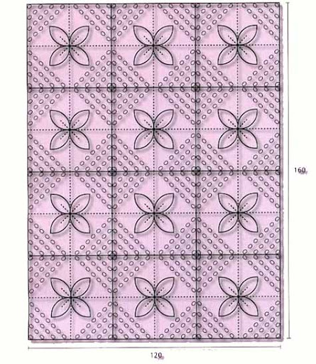 Вязаный плед из квадратов спицами «Зимушка» со схемами