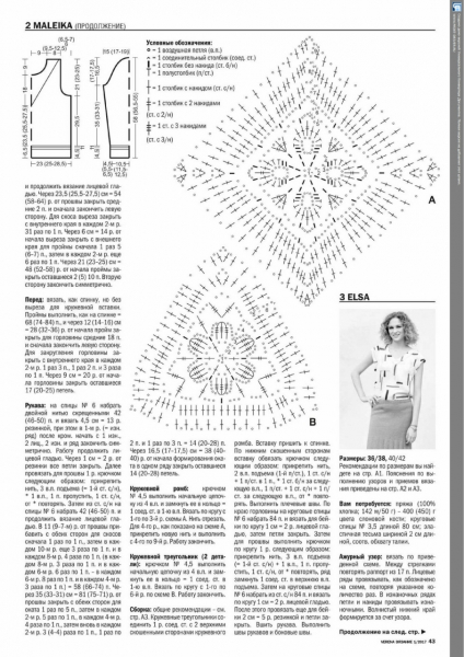 Вязание спицами от Burda. Журнал «VERENA №1 2019»