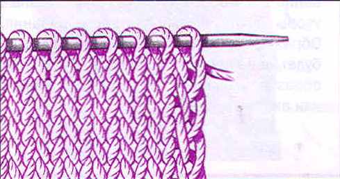 Кромочная петля спицами для шарфа с видео