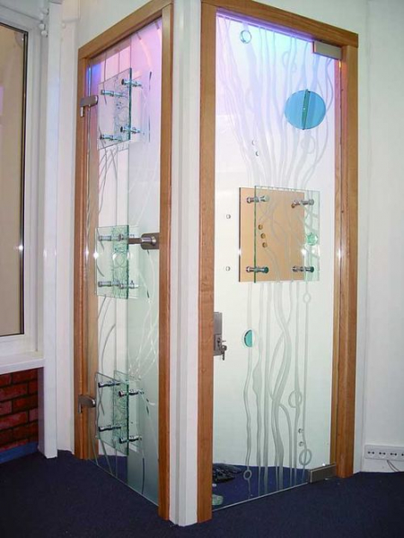 Какими могут быть прозрачные двери: стеклянные и пластиковые