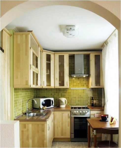 Идеи для интерьера маленькой кухни 4-8 кв.м. (26 фото)