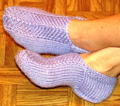 НЕПРЕВЗОЙДЕННЫЕ. МК ТАПОЧКИ СПИЦАМИ. slippers knitted