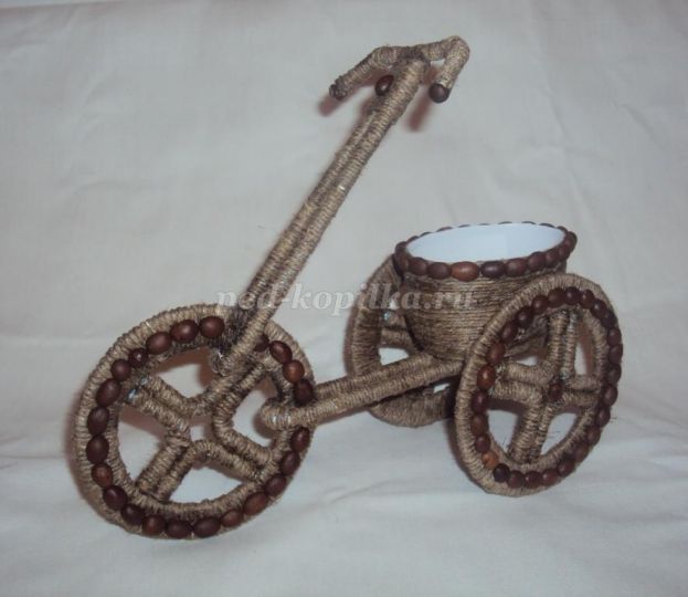 Велосипед своими руками с корзинкой для декора с фото и видео