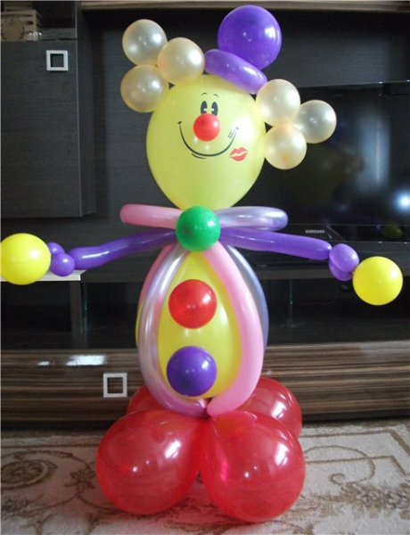 Клоун на воздушном шаре своими руками: пошаговые инструкции с фото и видео