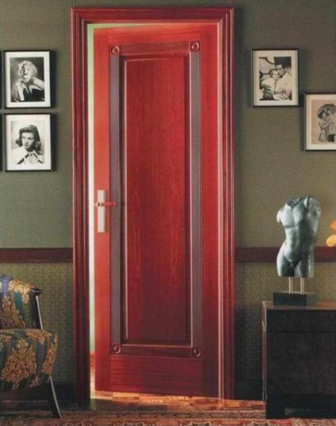 Межкомнатные красные двери в интерьере