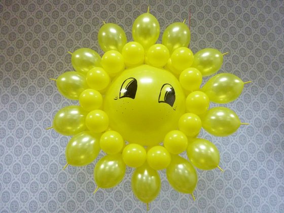 Солнце из шаров: мастер-класс с фото и видео