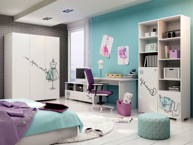 Спальня для девушки: дизайн и идеи оформления (41 фото)