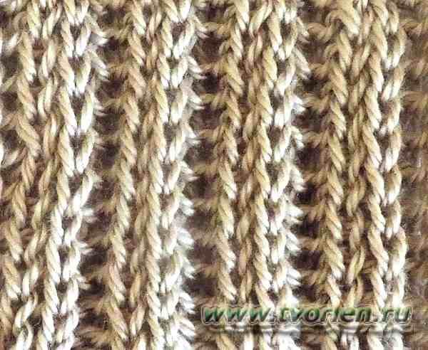 Английская резинка спицами для шарфа: схема вязания для начинающих