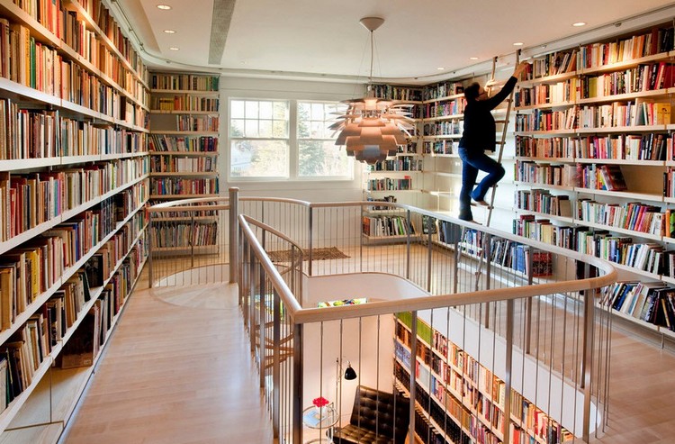 Дом для книг: обустройство домашней библиотеки в современном жилище (42 фото)