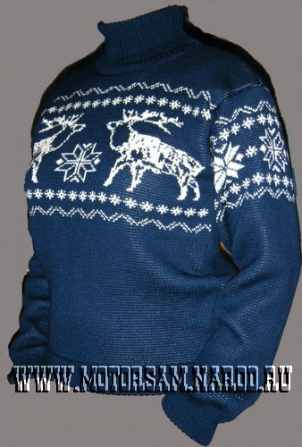 Мужской свитер с оленями: схема вязания спицами с видео и фото