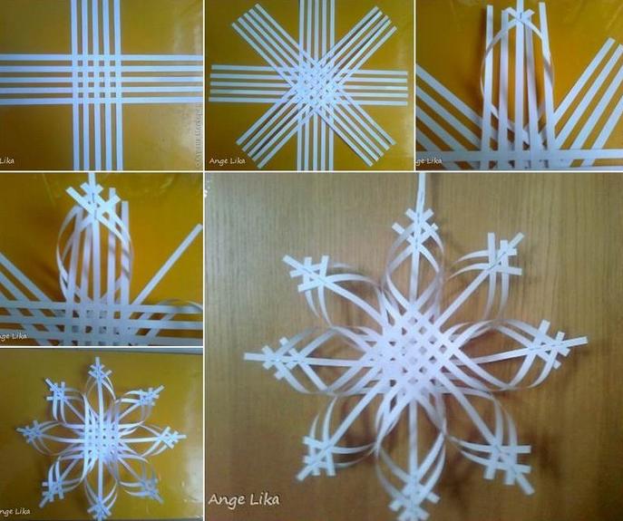 Как вырезать красивую снежинку из бумаги с фото схем