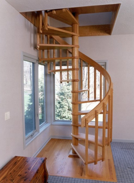 Чердачные лестницы в интерьере (48 фото)