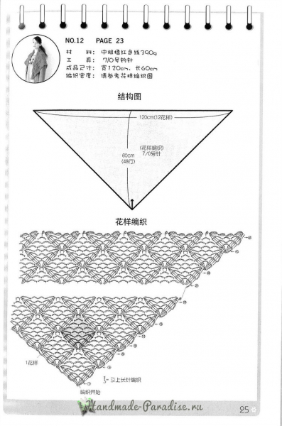 Вязание накидок и пончо. Японский журнал со схемами
