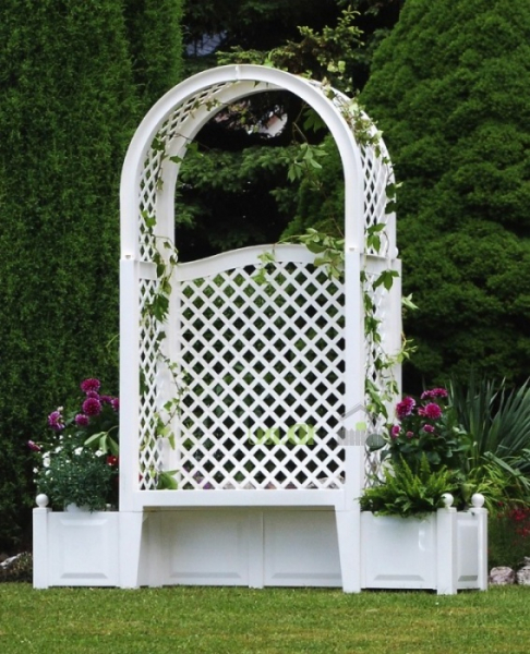 Скамейка в саду на даче: идеи оформления (30 фото)