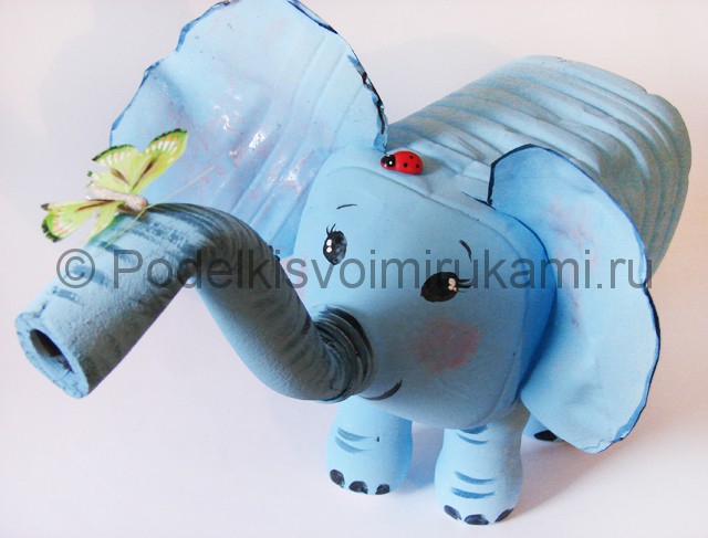 Слон из пластиковой бутылки своими руками с фото и видео