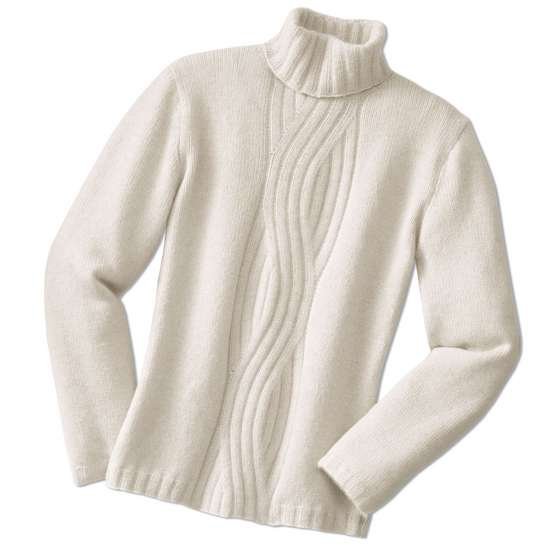 Белый мужской свитер спицами с описанием и схемами