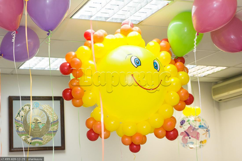 Солнце из шаров: мастер-класс с фото и видео