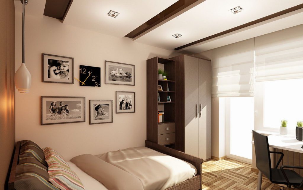 Дизайн комнаты 3 на 4 с балконом