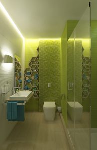 зеленый туалет