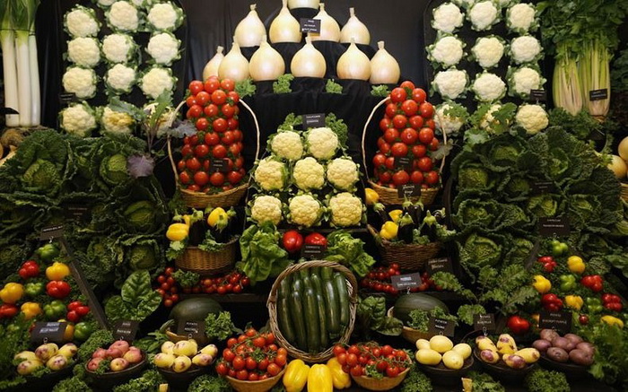 Композиции из овощей и фруктов своими руками: фото даров осени