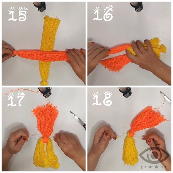 Как сделать куклу-мотанку из пряжи и из ткани с фото и видео