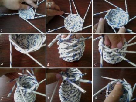 Плетение из бумажных трубочек для начинающих: мастер-класс с видео