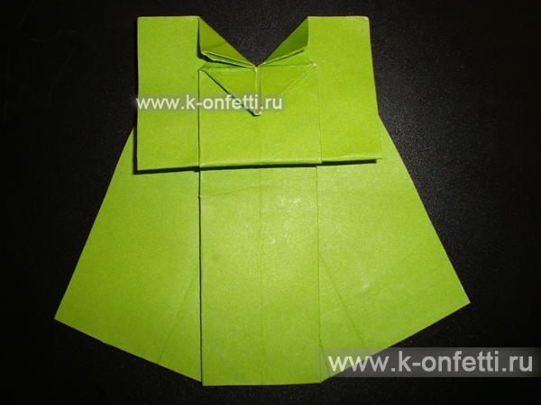 Оригами-платья из бумаги со схемами на 8 марта с видео и фото
