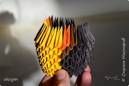 Петух из модулей оригами: мастер-класс с фото и видео