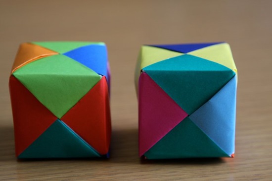 Геометрические фигуры из бумаги: делаем поделку в технике оригами