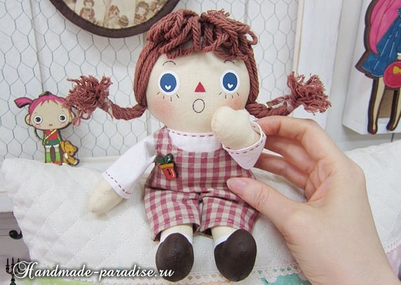 Текстильная кукла примитив своими руками