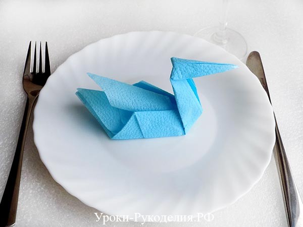 Лебедь оригами из бумаги: как сделать пошагово с фото и видео