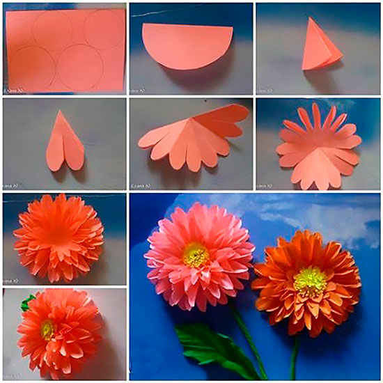 Как сделать цветок из бумаги своими руками: инструкция с фото и видео