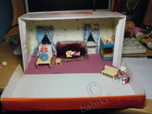 Кукольный домик для Барби своими руками с фото и видео