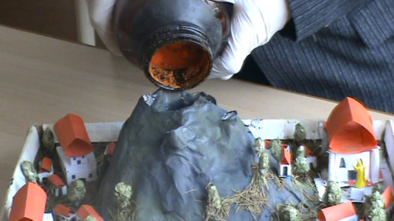 Как сделать вулкан из пластилина своими руками в домашних условиях с видео