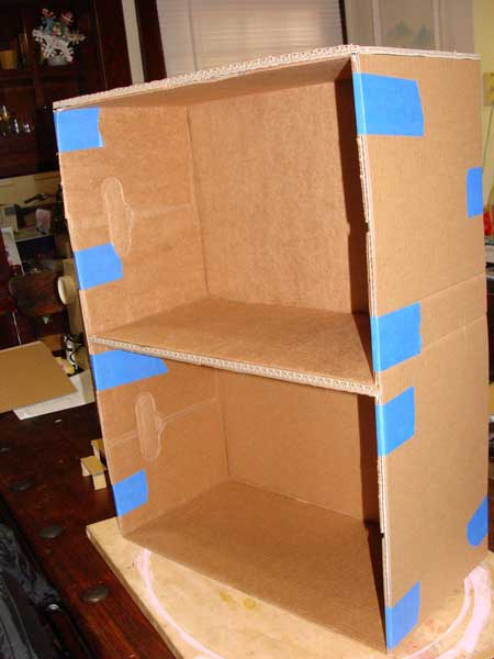 Подвесной домик из коробки для лалалупси, других маленьких кукол