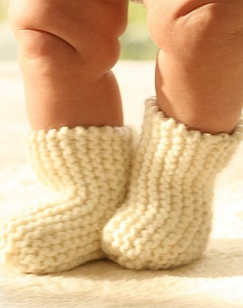 Вязание спицами для детей: схема носков для ребенка