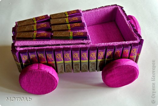 Машины из конфет своими руками: мастер-класс с пошаговыми фото